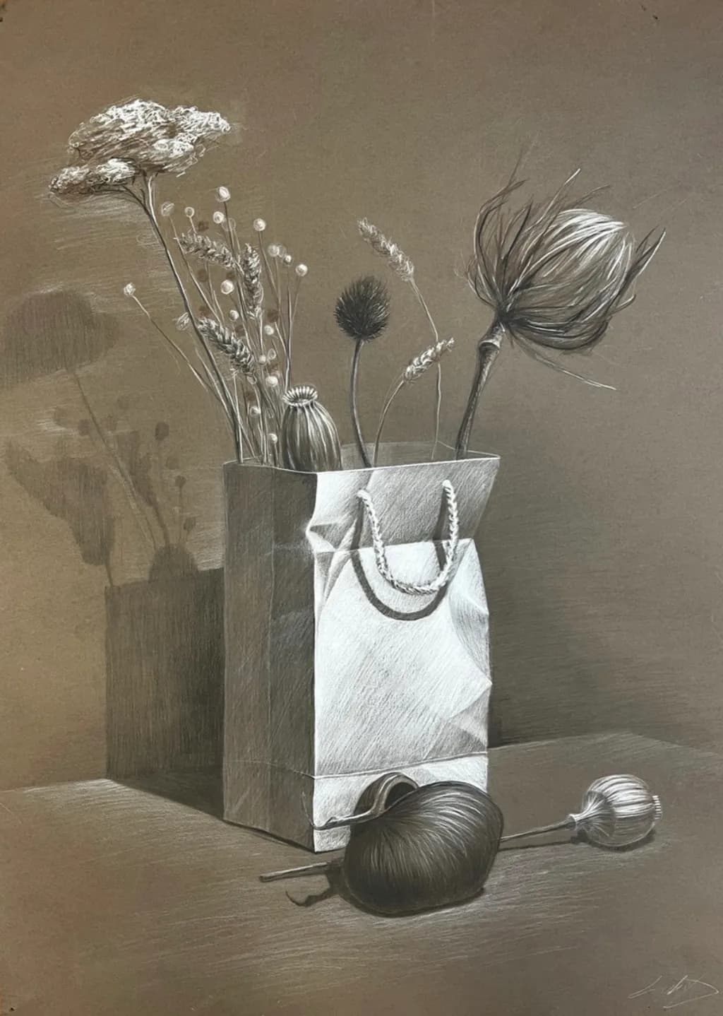 Dried Flowers in Bag