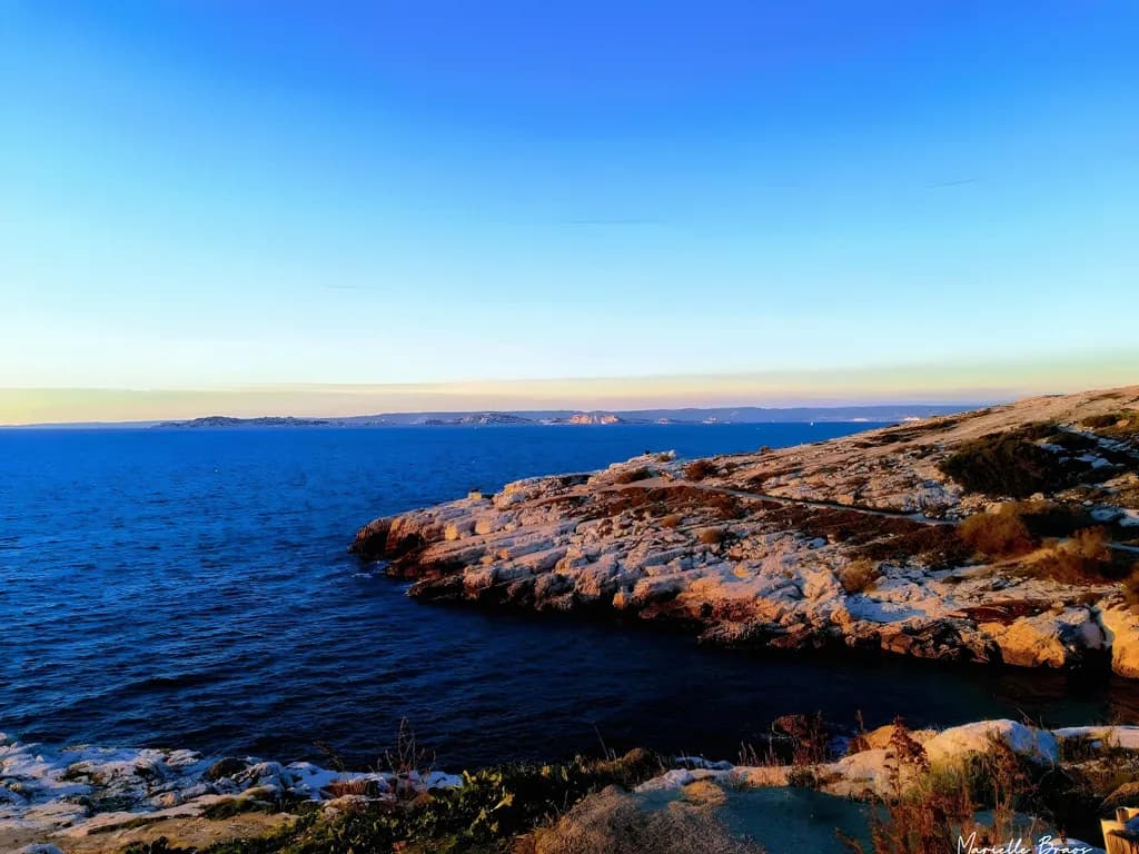 Marseille, les Goudes. Photo du 24 Novembre 2018, au coucher du soleil.