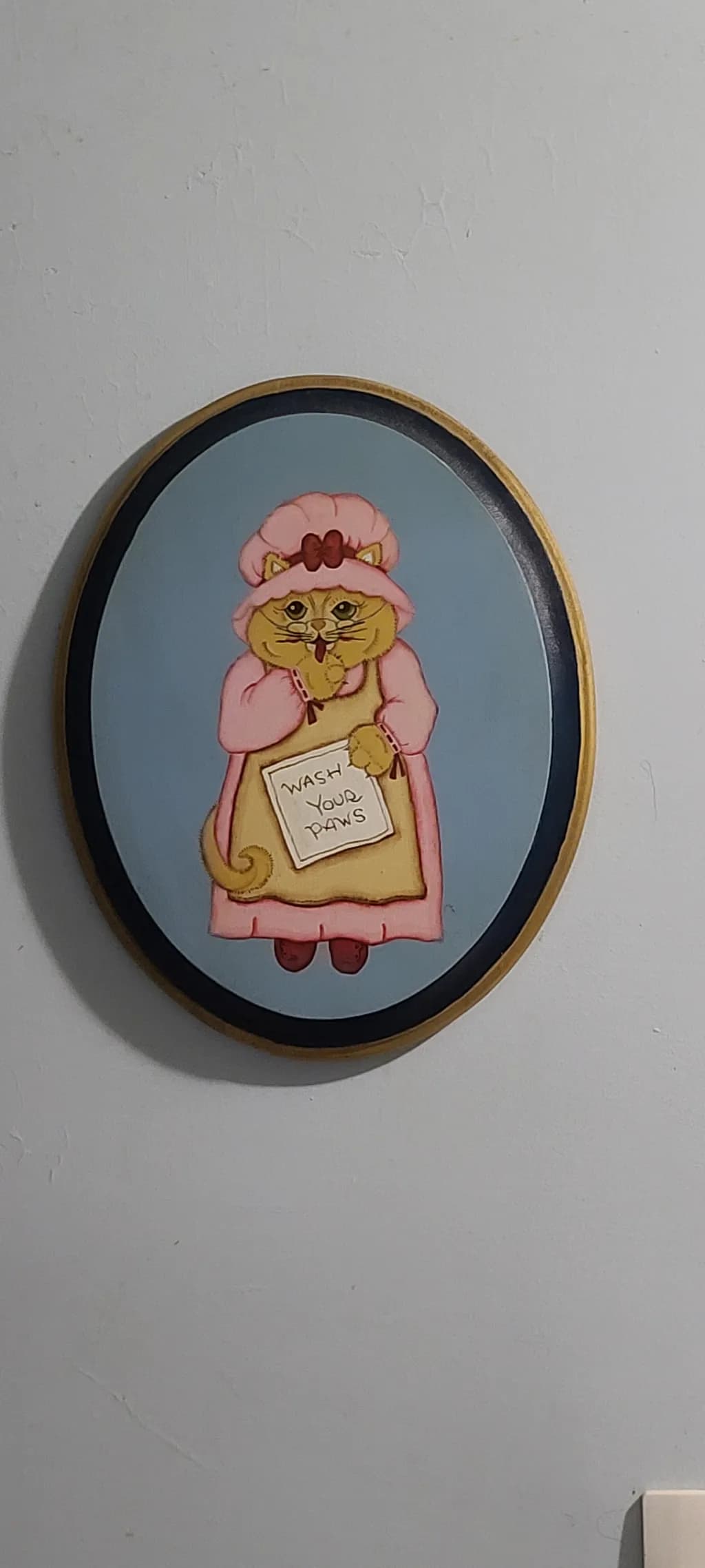 Cat with Sign Artwork