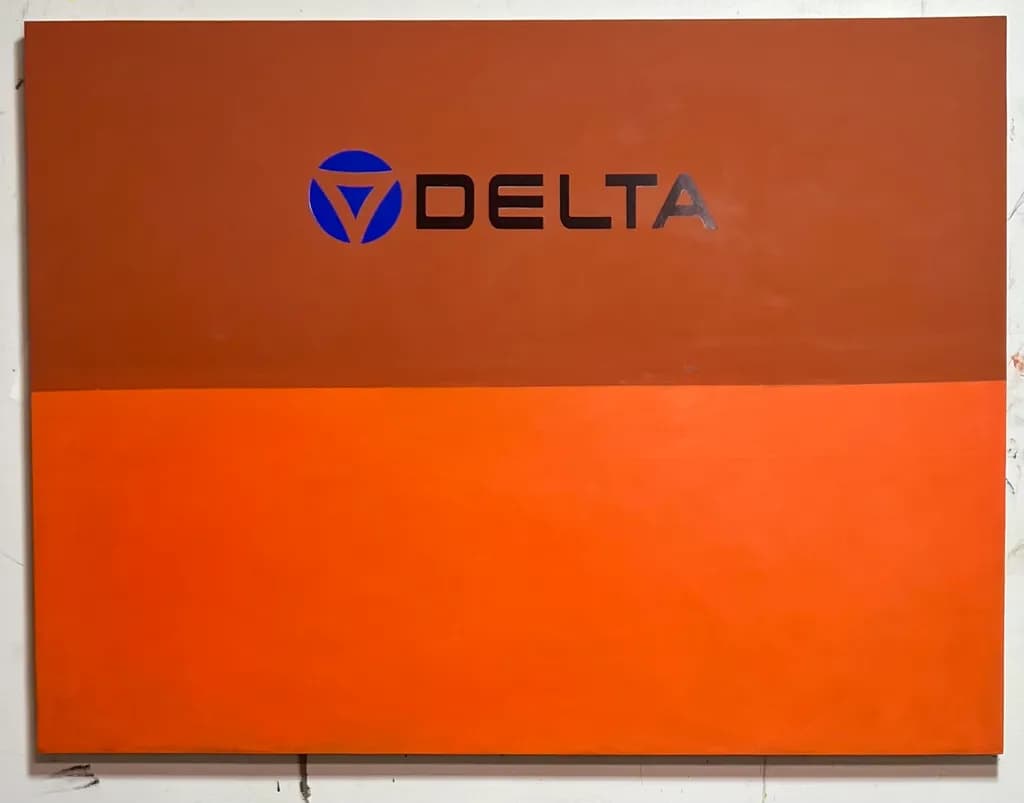Delta Orange Canvas