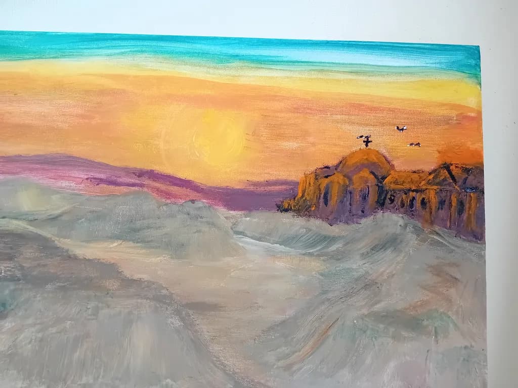 Desert Sunset Landscape