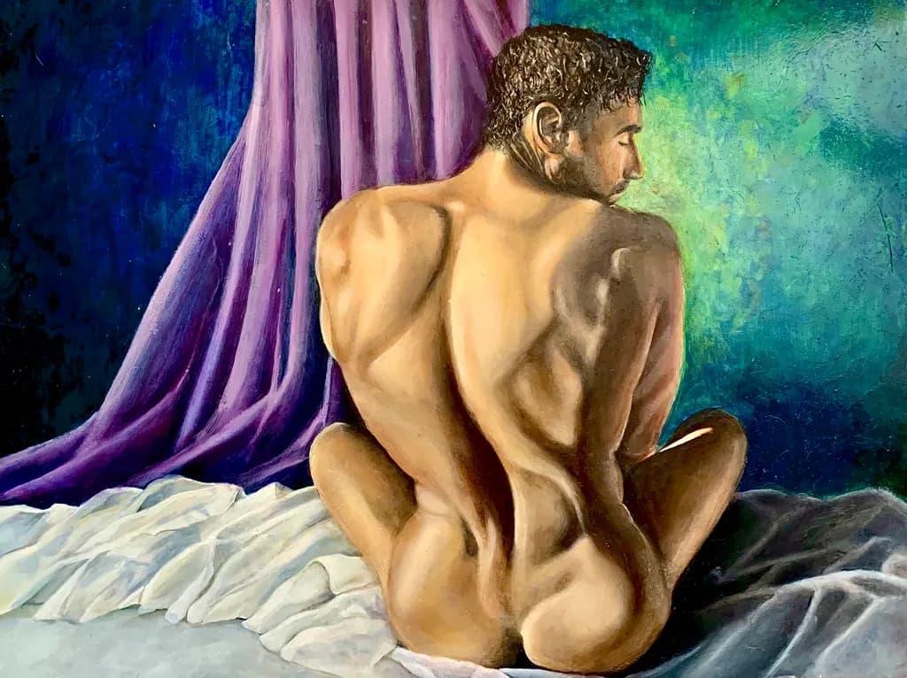Seated Back Nude