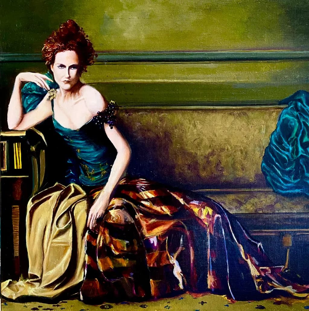 Seated Woman in Gown