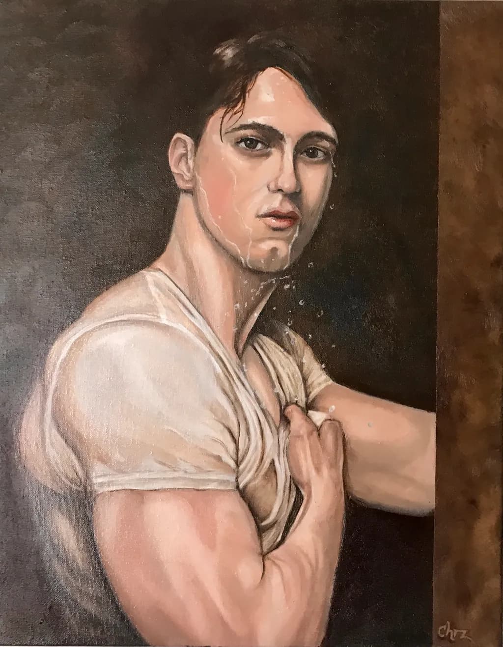 Muscular Wet Portrait