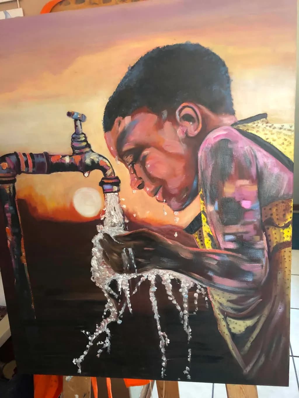 Child at Sunset Tap