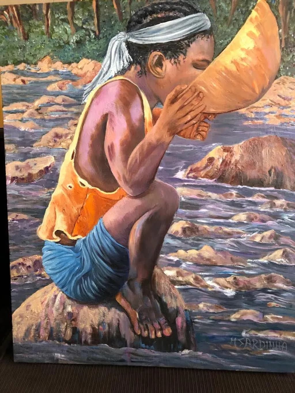 Child at River