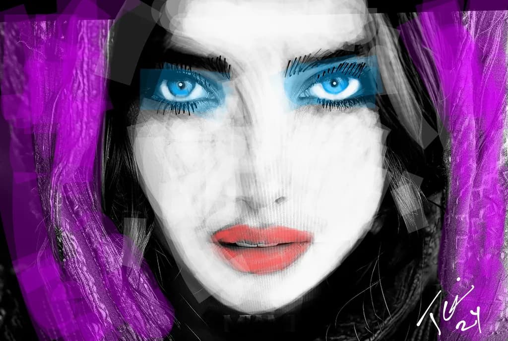 Blue Gaze Portrait