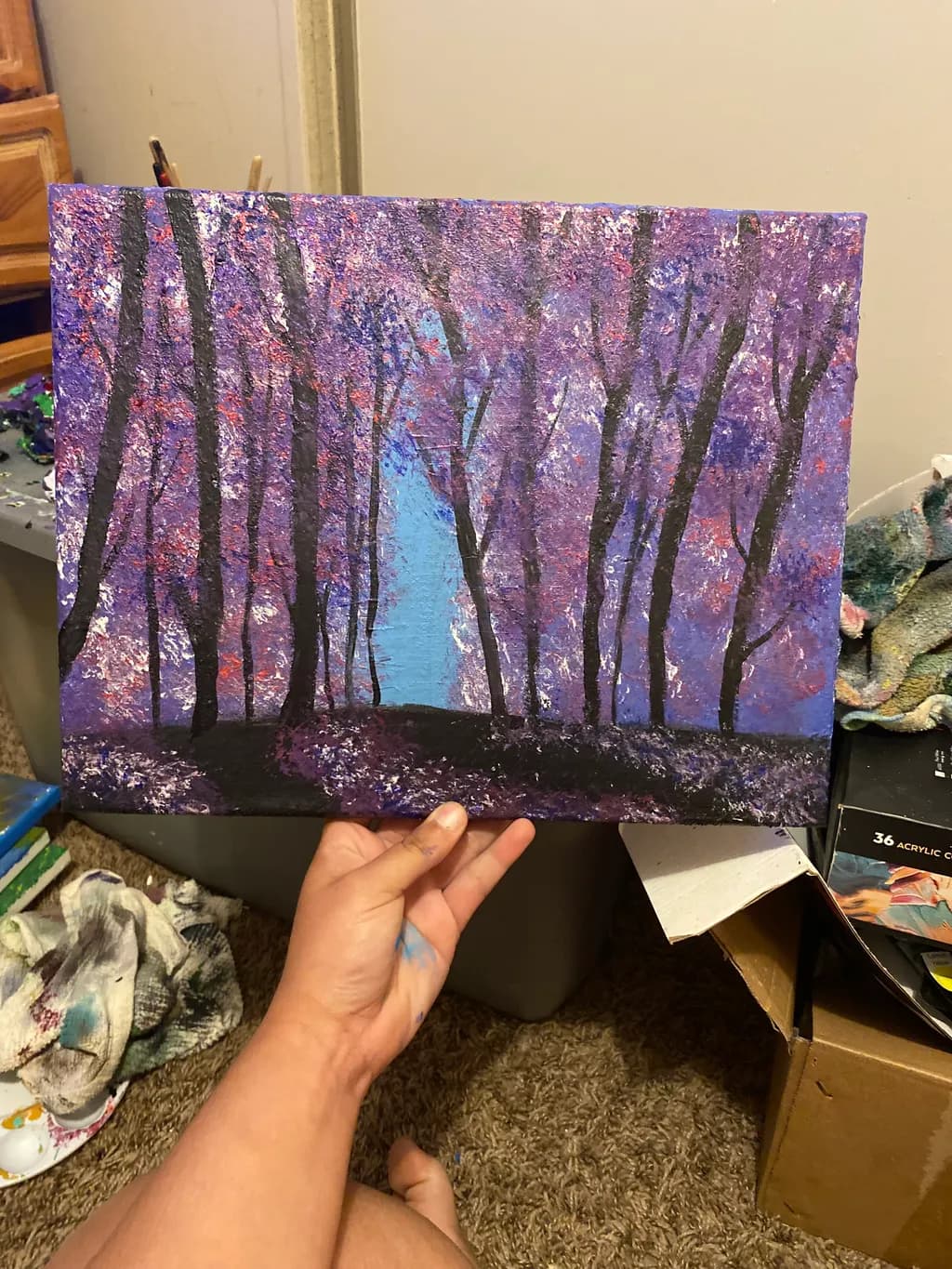 Purple Forest Path