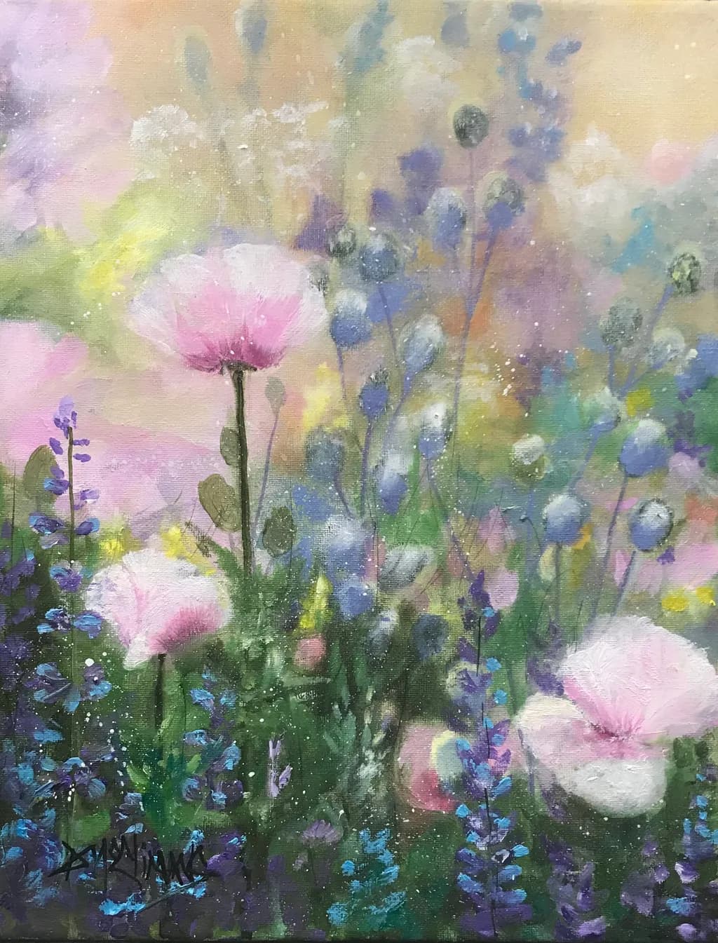 Pastel Flower Garden