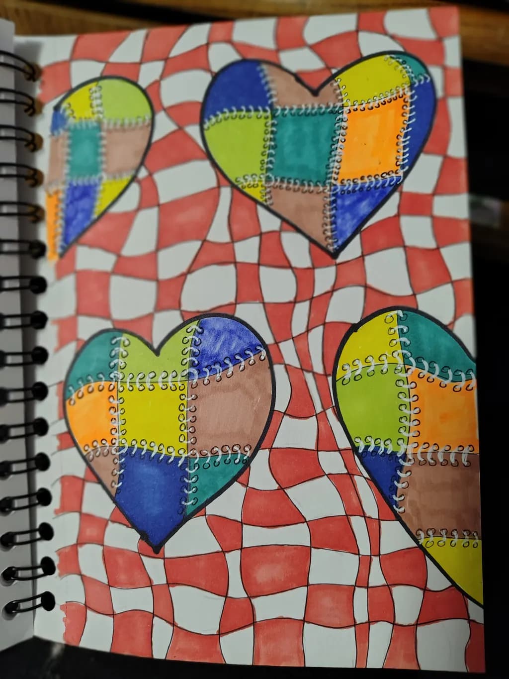 Patchwork Hearts
