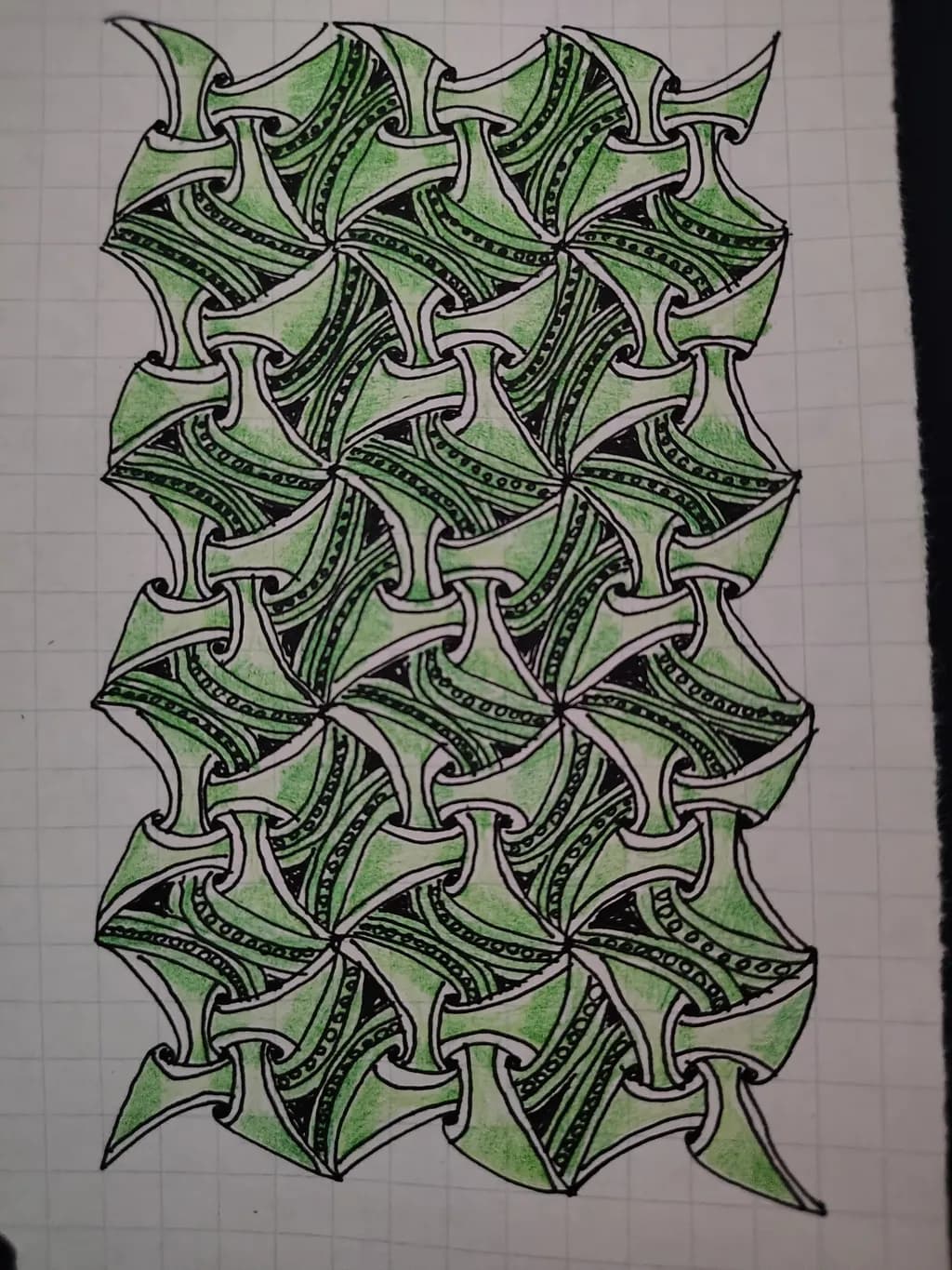 Abstract Pattern Green