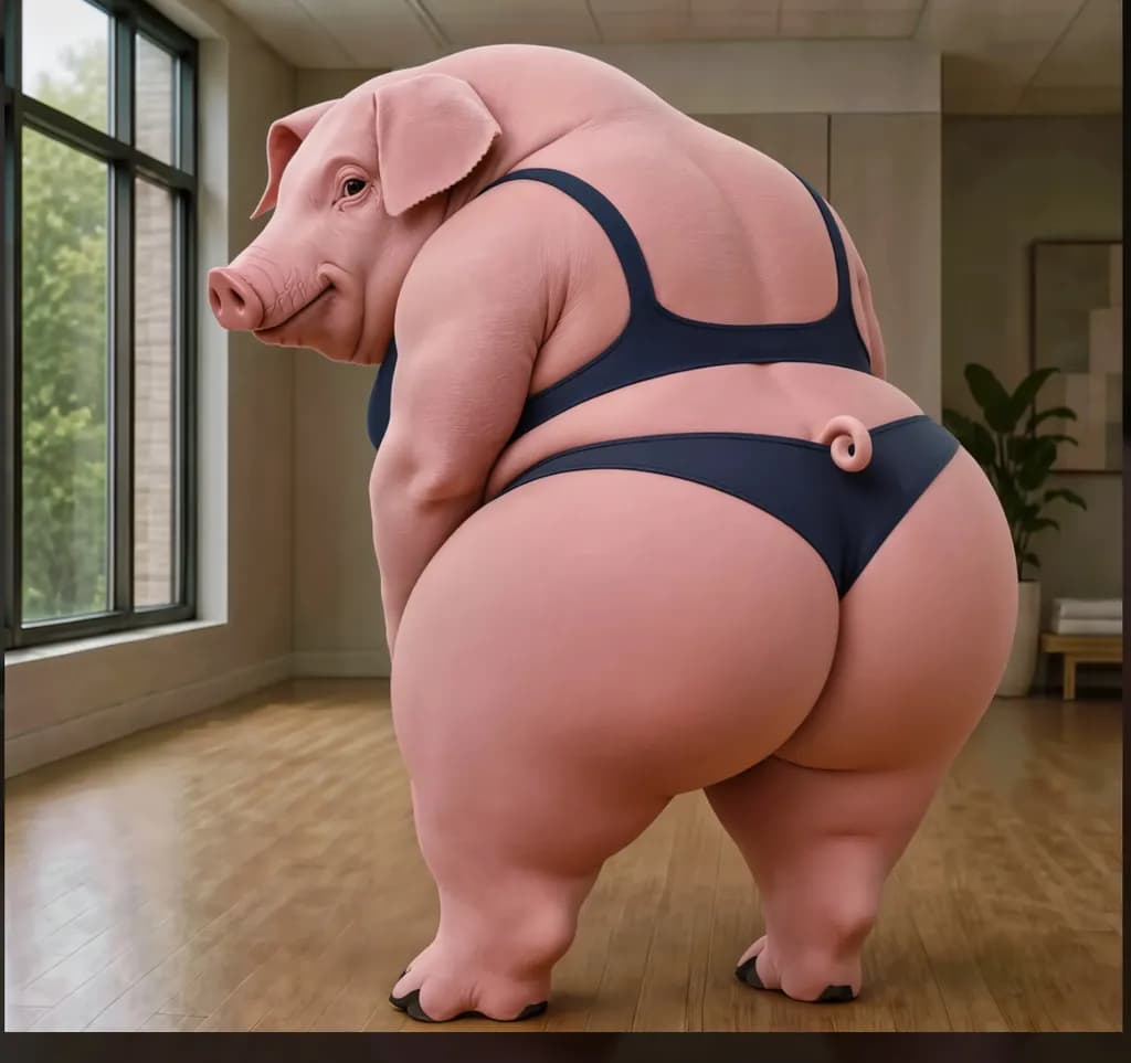 Pig in Lingerie