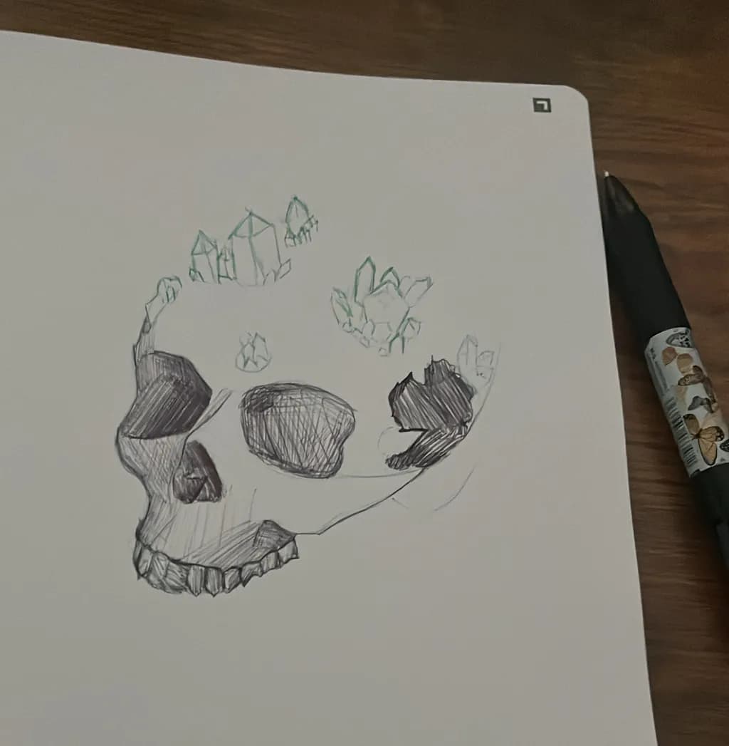 Crystal Skull Sketch