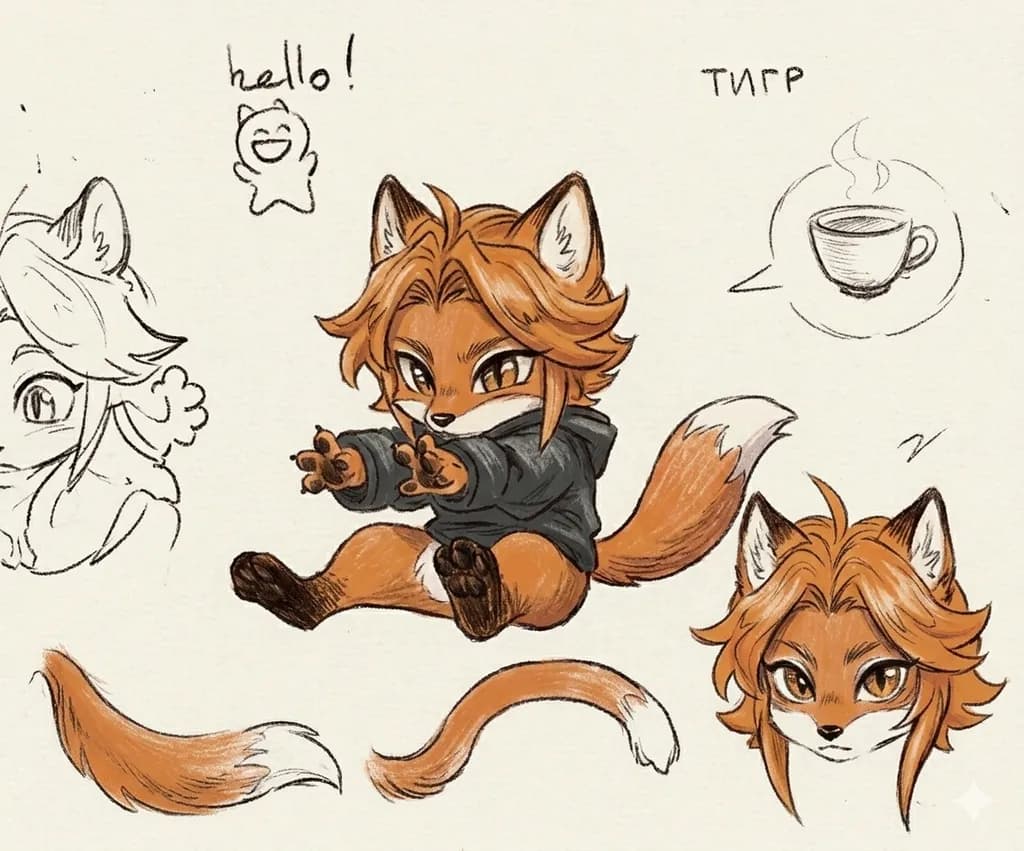 Fox Character Sketches