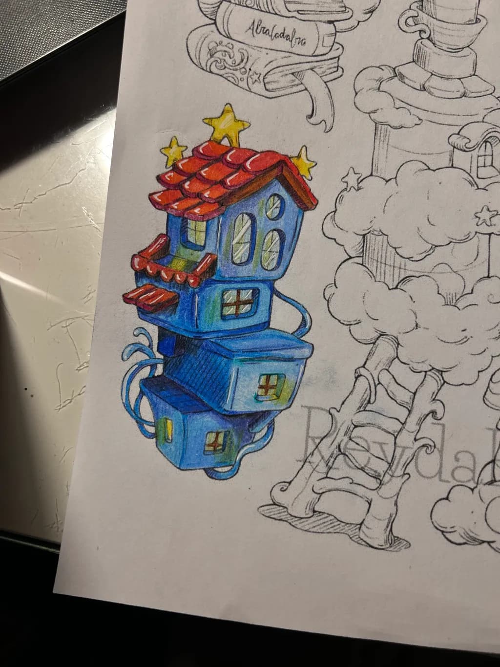 Stacked Blue House