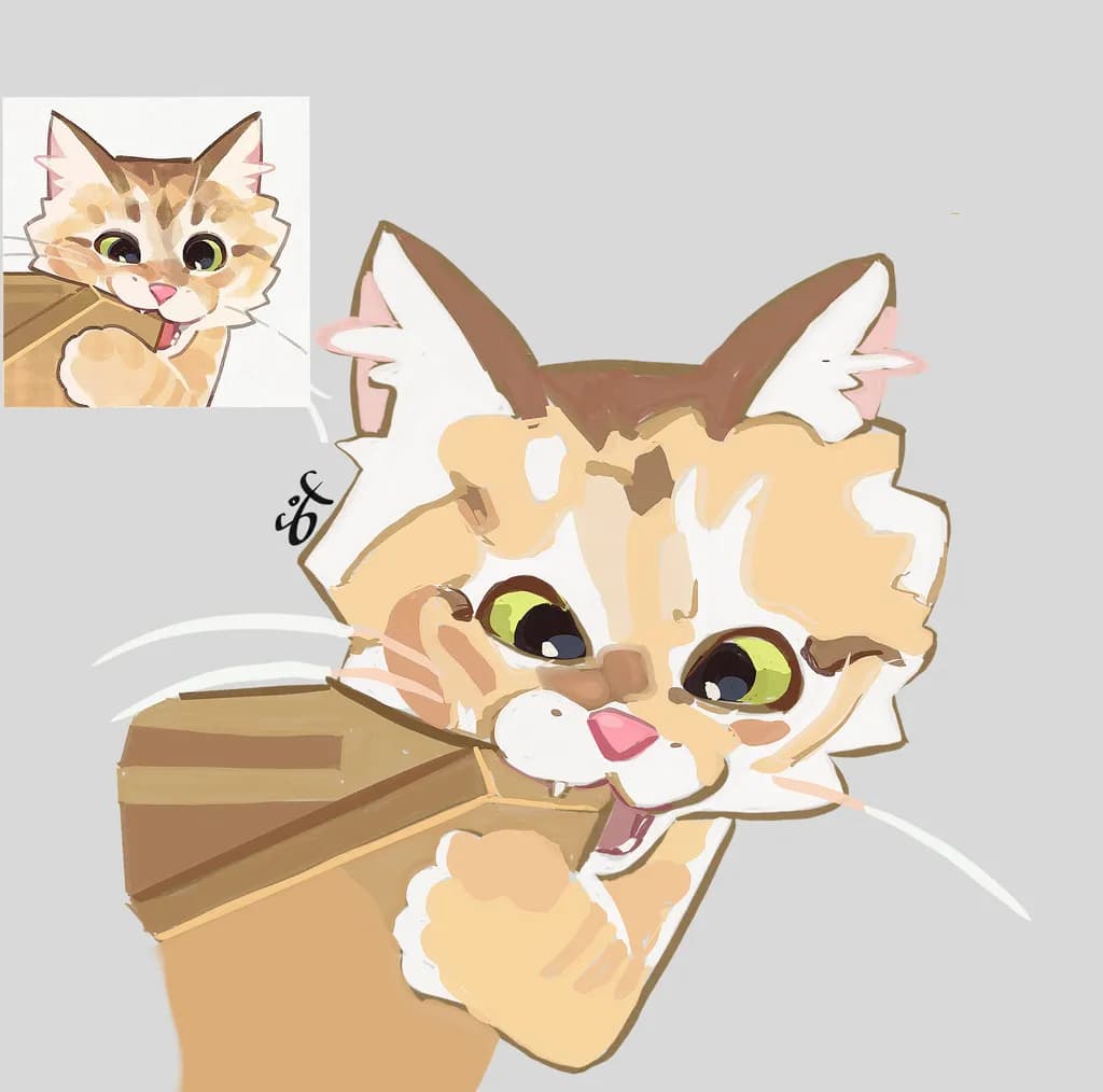 Cat with Box