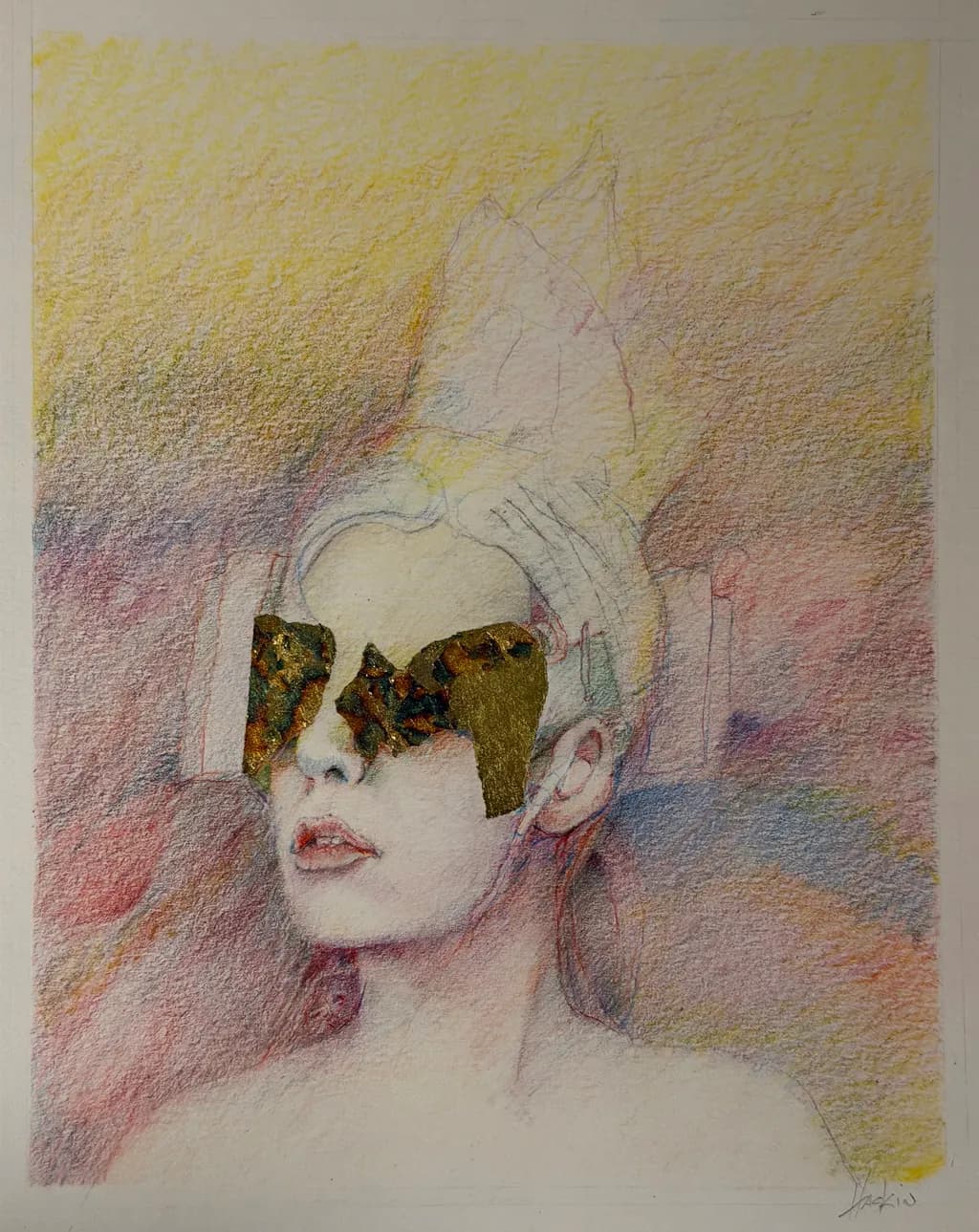 Golden Mask Portrait