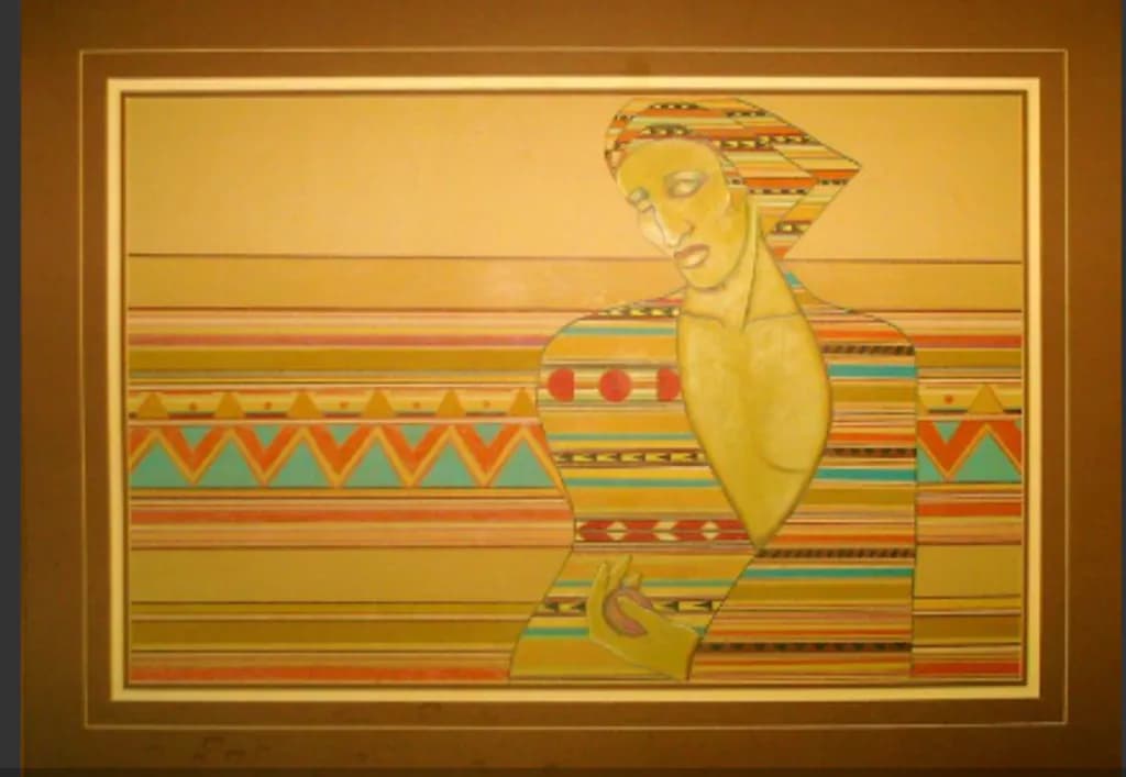 Abstract Figure with Stripes