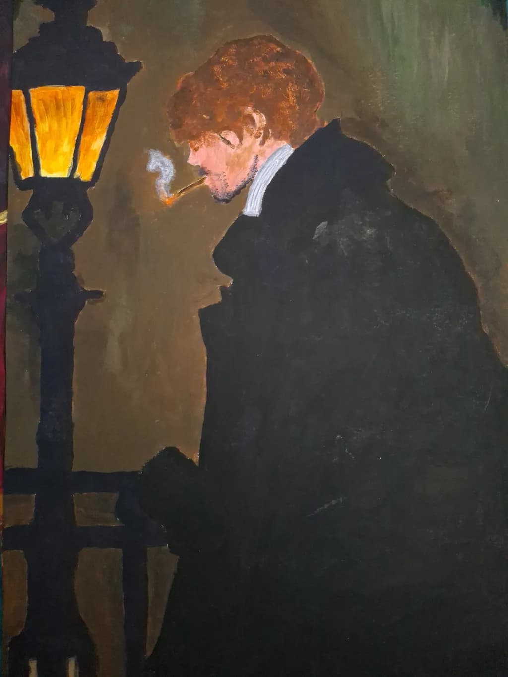 Man by Lamp Post