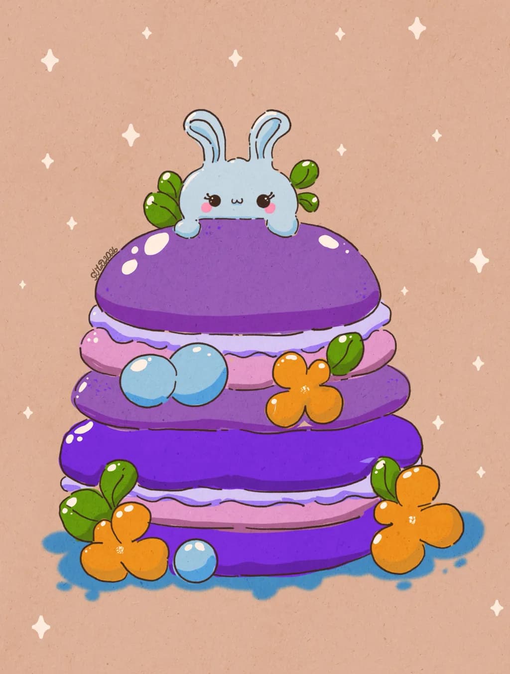 Bunny and Macarons