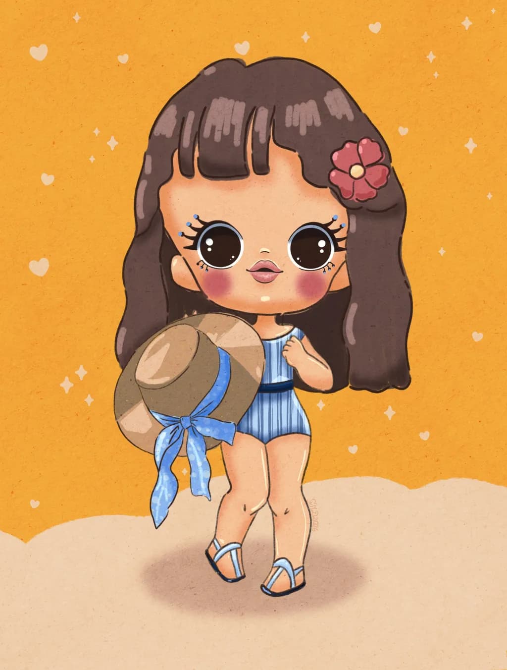 Beach Day Doll
