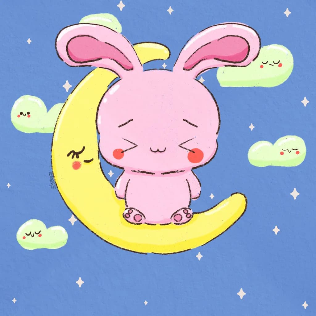 Bunny on Moon