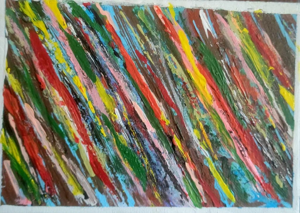 Colorful Streaks Canvas