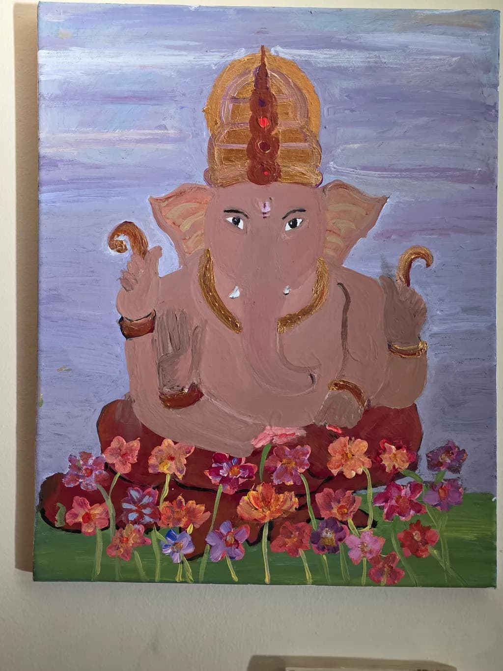 Ganesha with Flowers