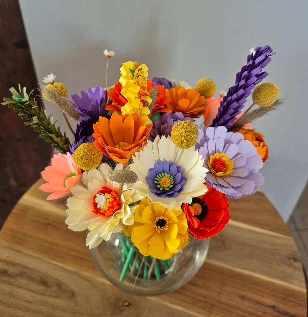 Vibrant Paper Flowers
