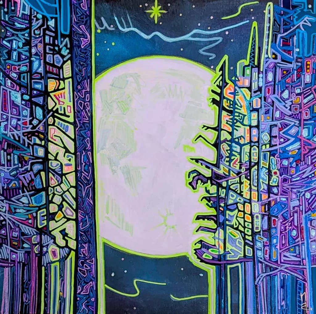 Moonlit Cityscape