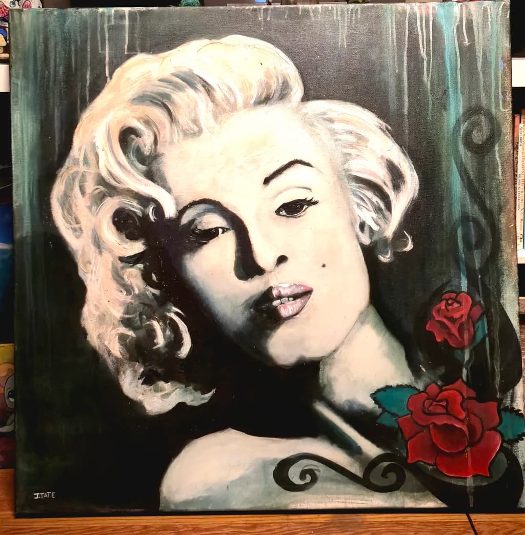 Portrait with Roses