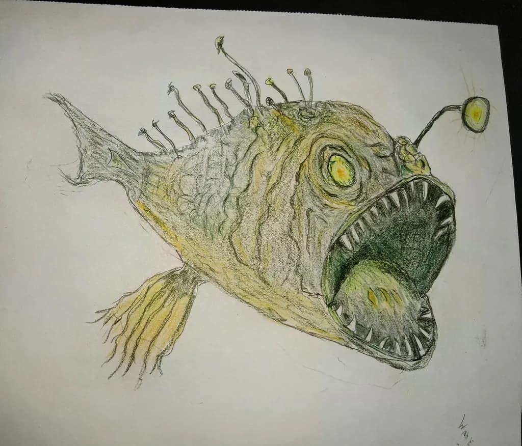 Toothed Anglerfish Monster