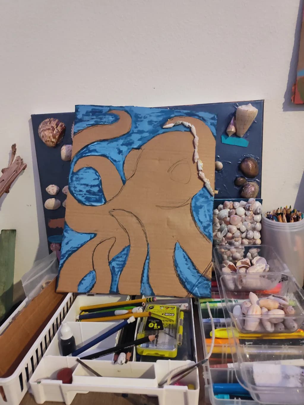 Octopus Shell Canvas