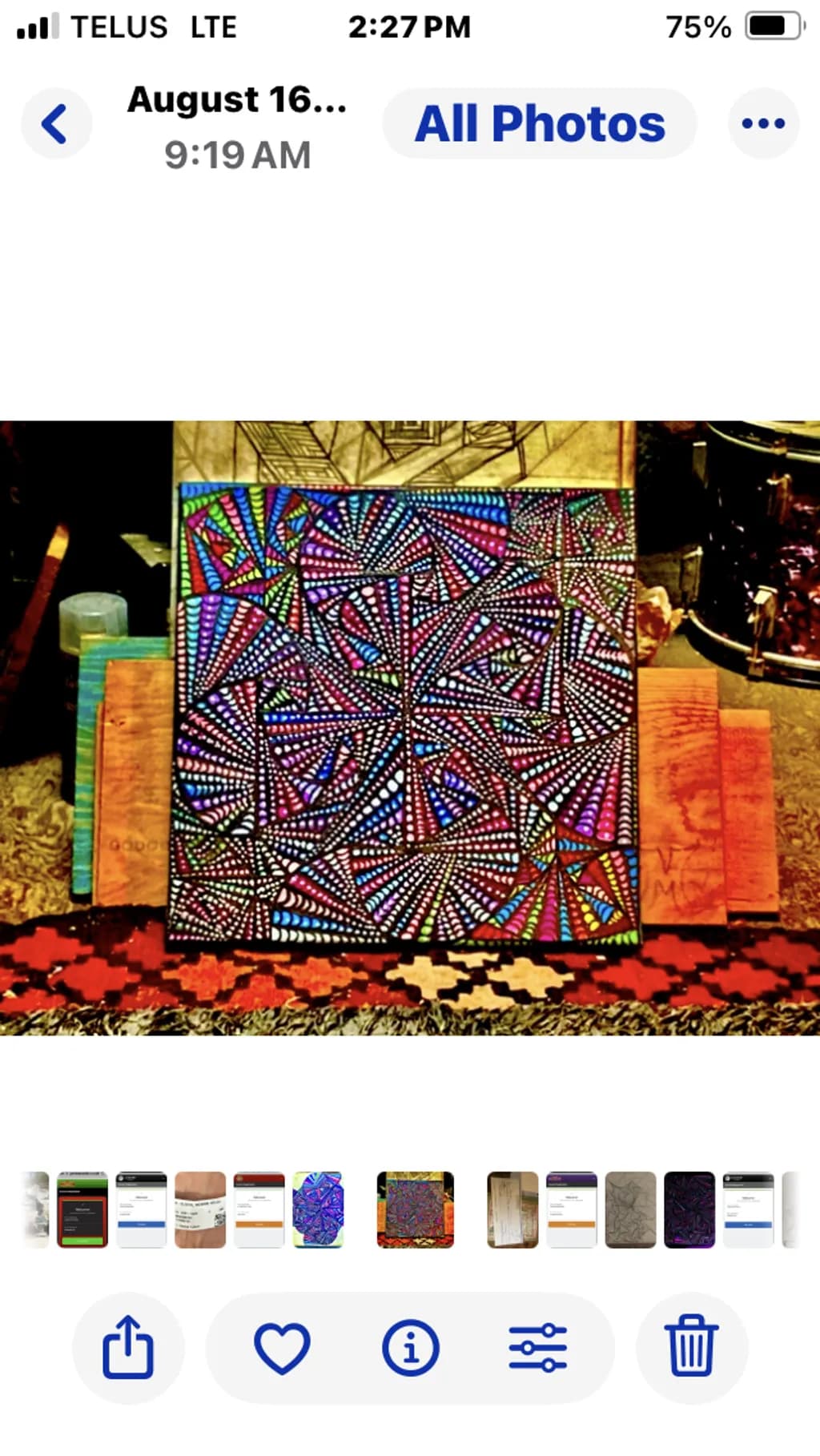 Geometric Mosaic Canvas