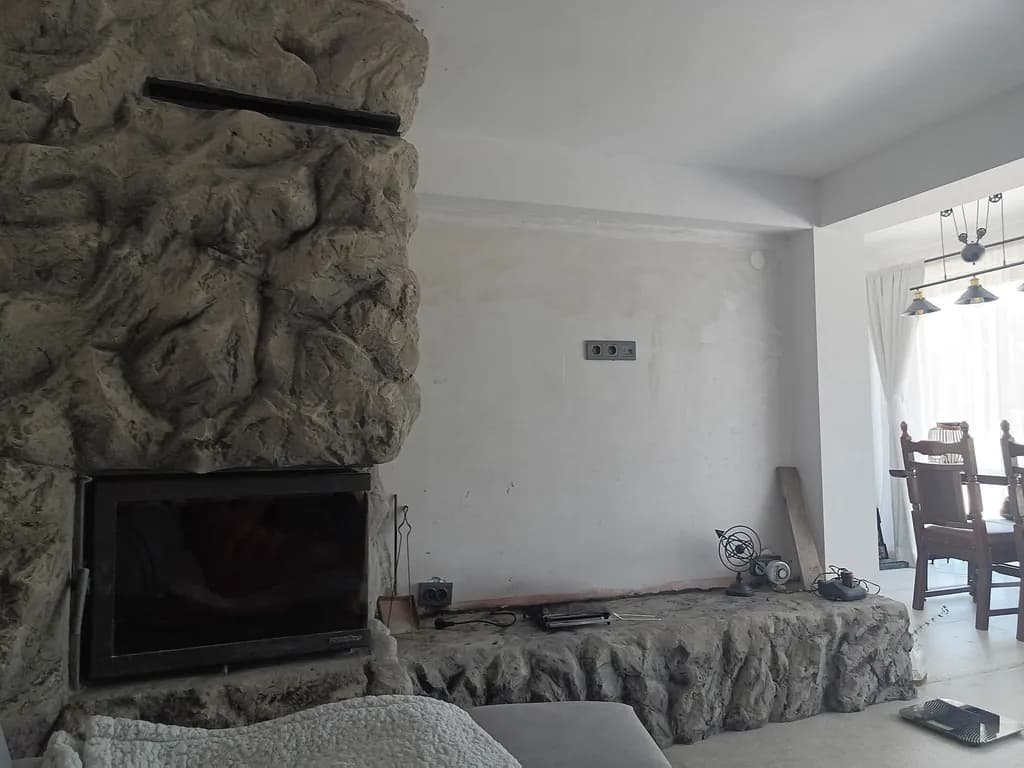Indoor Fireplace Scene