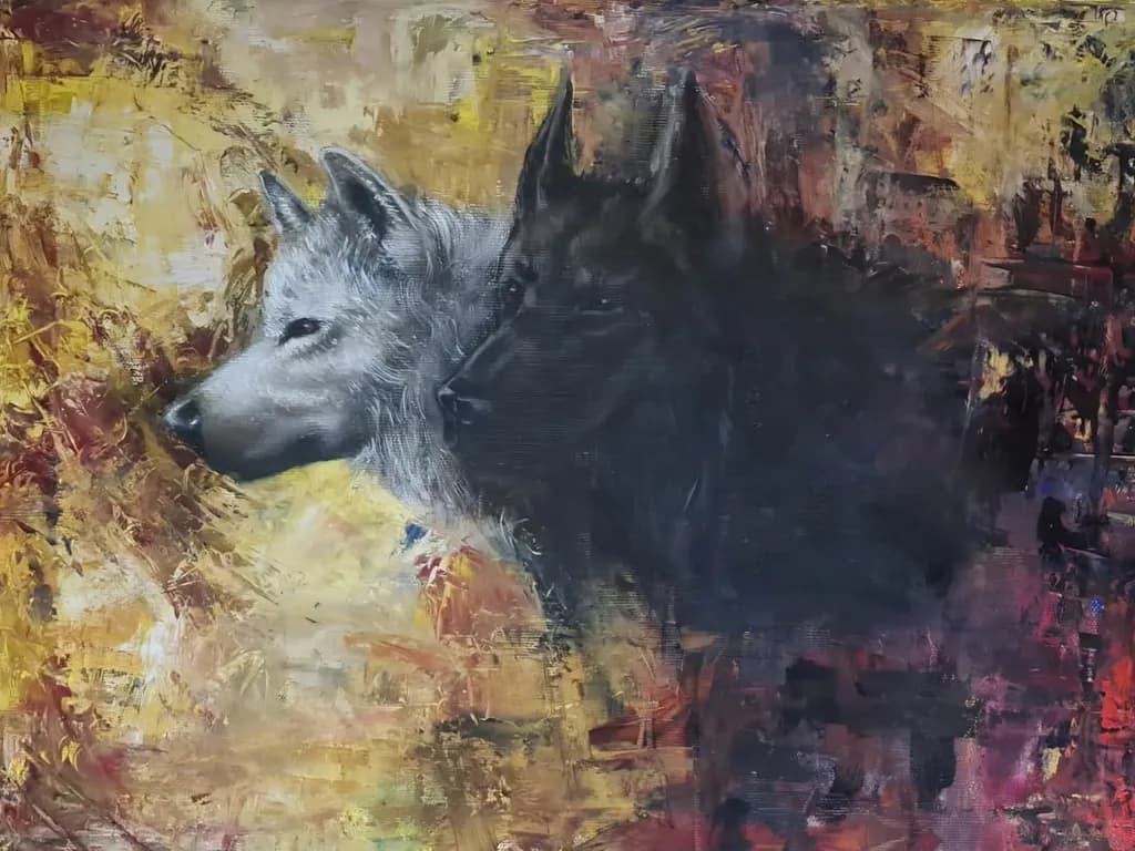 Dual Wolf Contrast