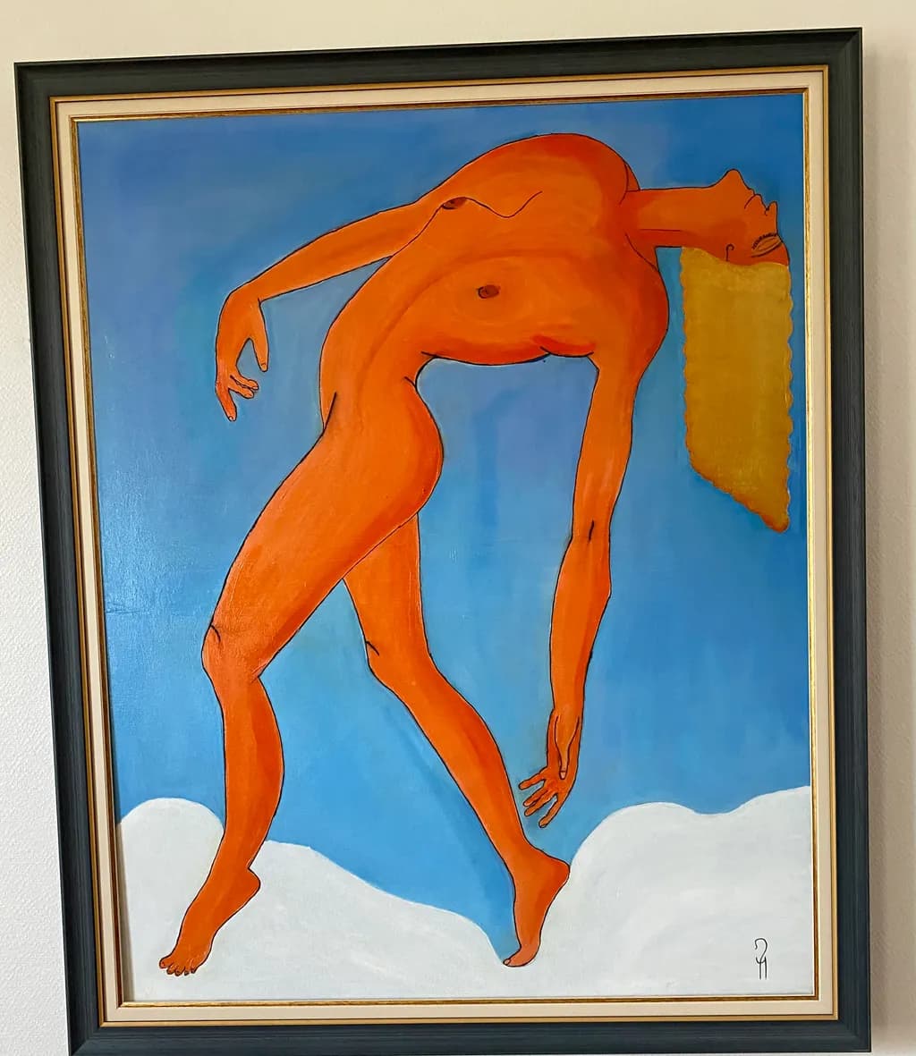 Orange Nude Figure