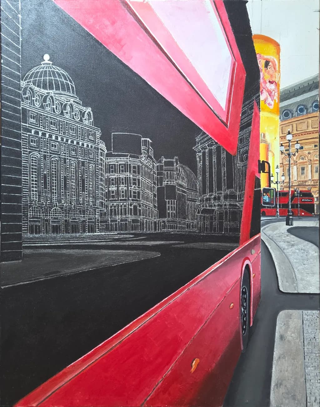London Bus Reflection