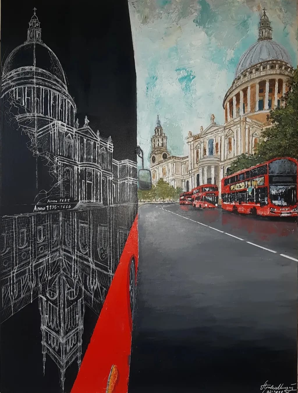 St. Paul’s in Red and Ink
