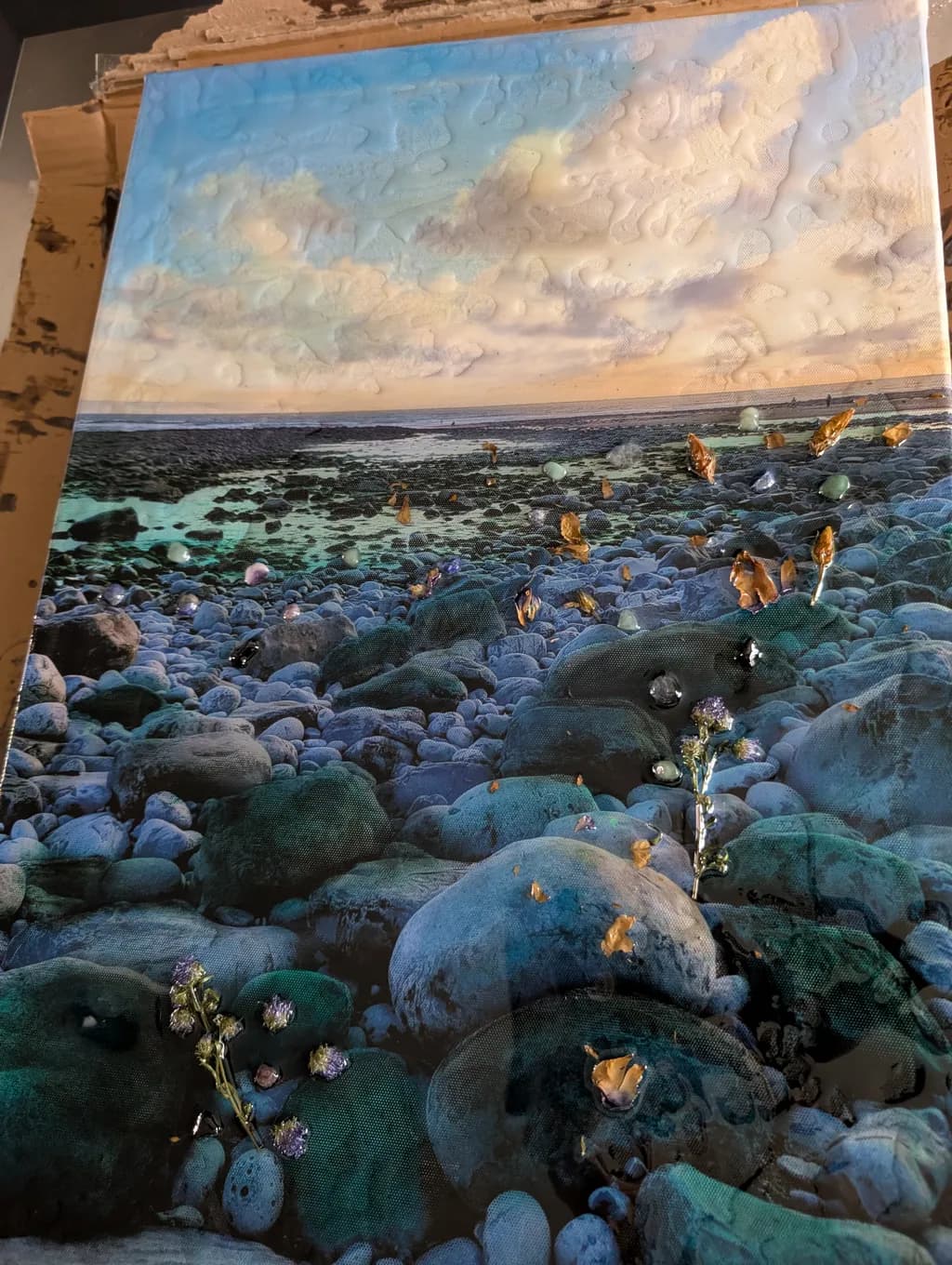 Rocky Shore at Sunset