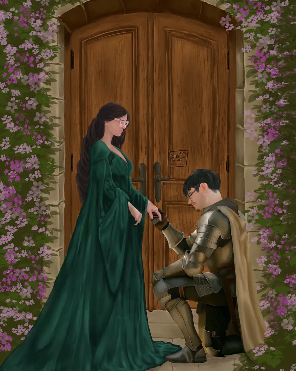 Knight's Vow at the Door