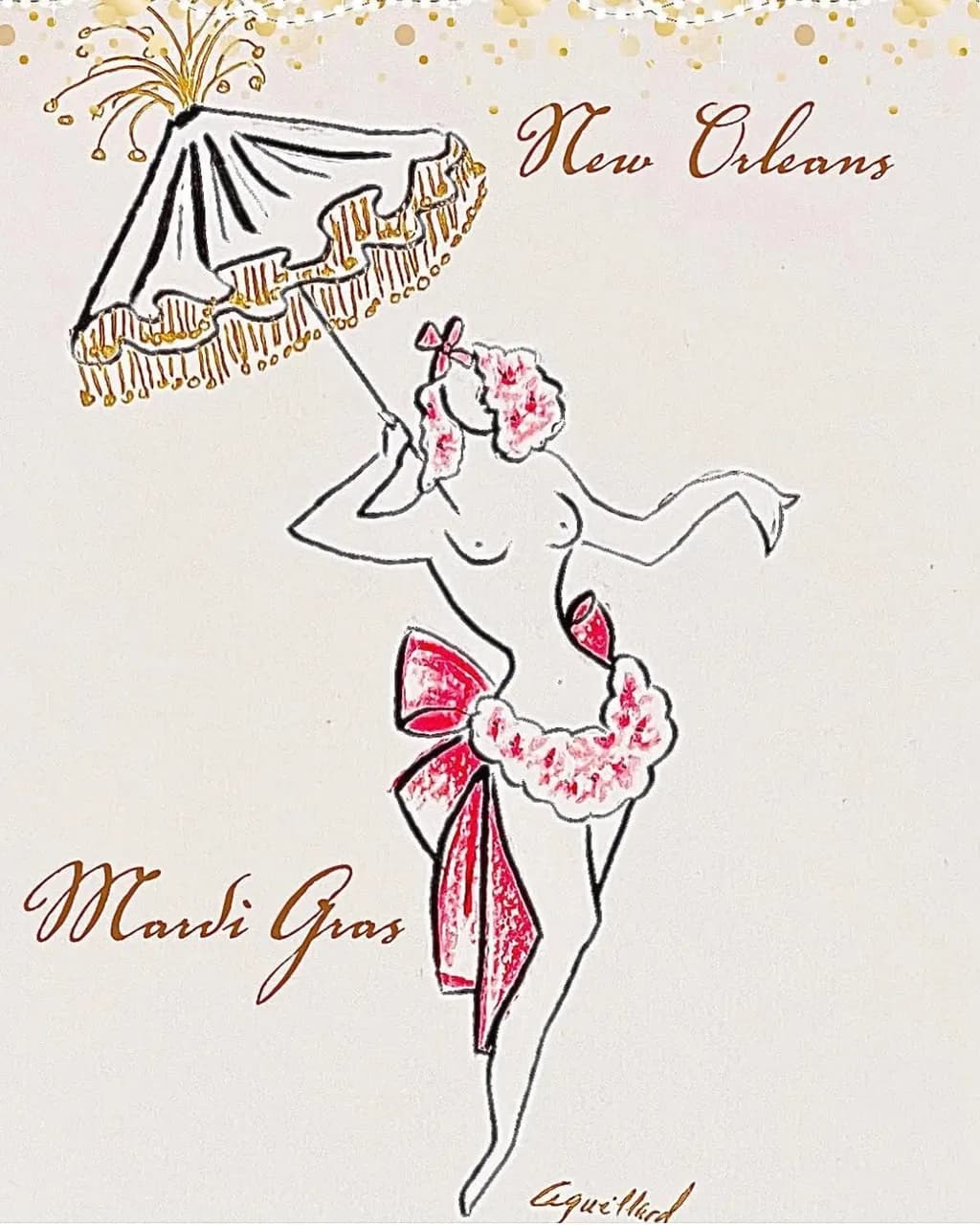 New Orleans Mardi Gras Dancer