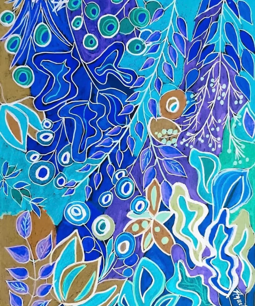 Blue Floral Pattern