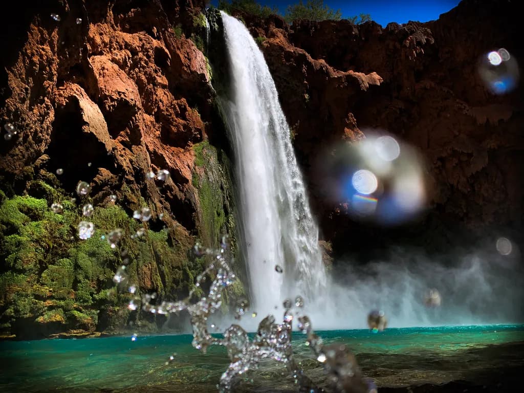 Great Havasupai Waterfall
