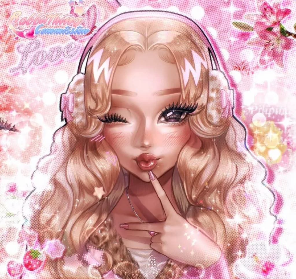 Blonde Girl with Headphones