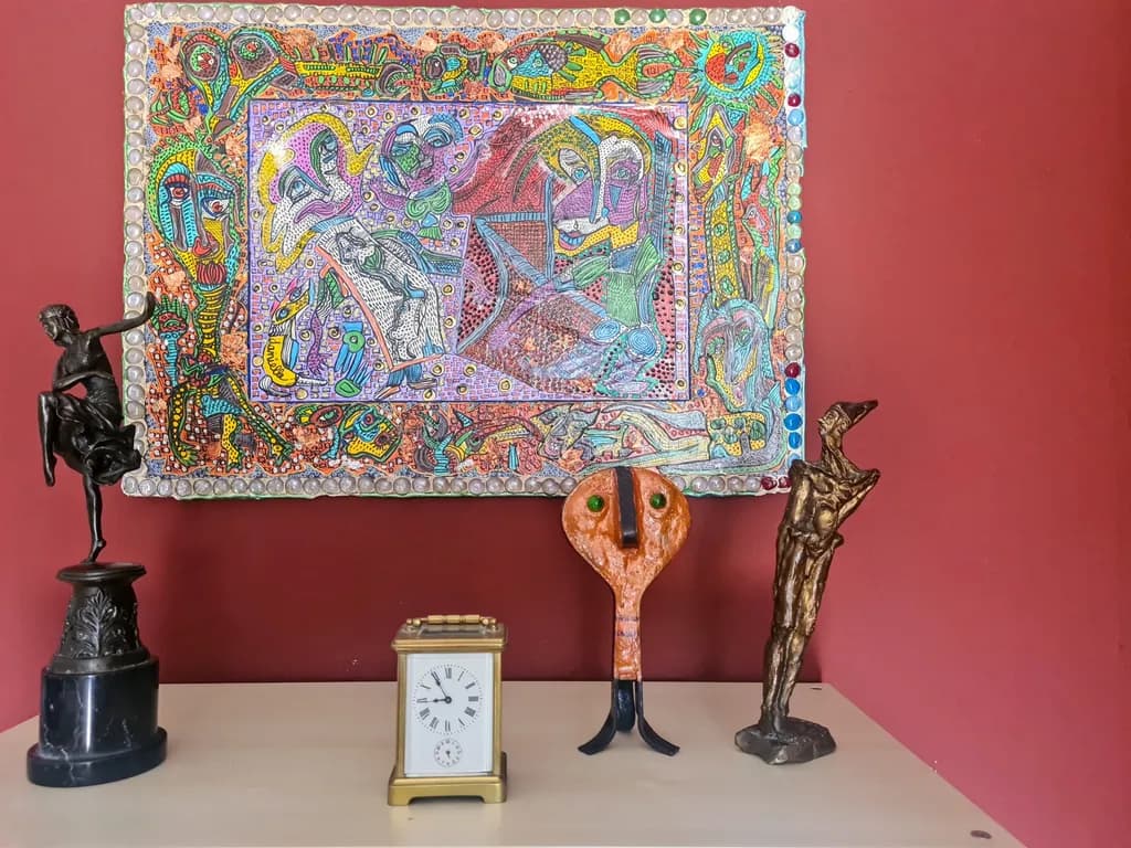 Abstract Figure Mosaic Panel