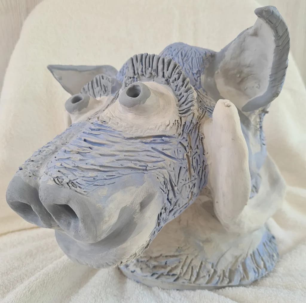 Boar Head Sculpture