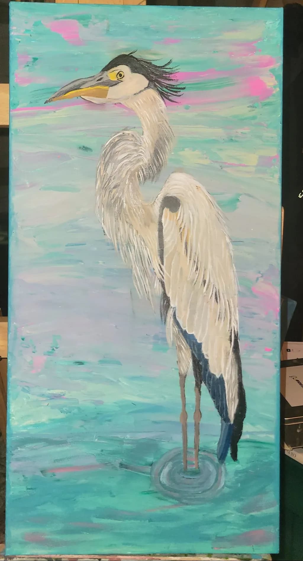 Heron in Water