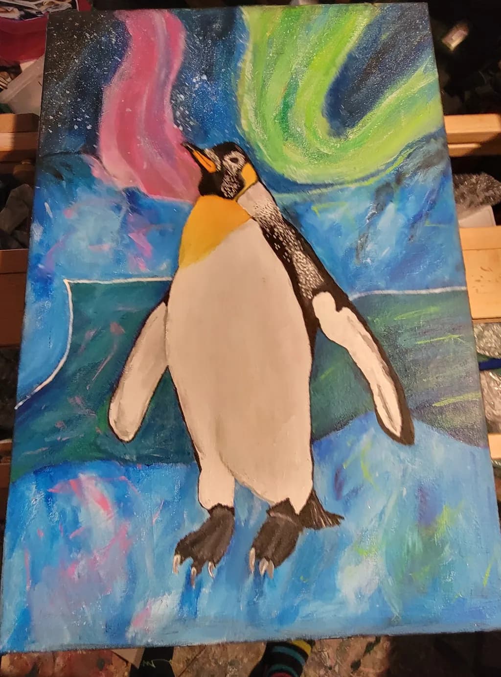 Penguin Aurora Dance