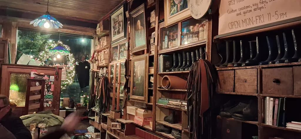 Rustic Boot Shop Interior